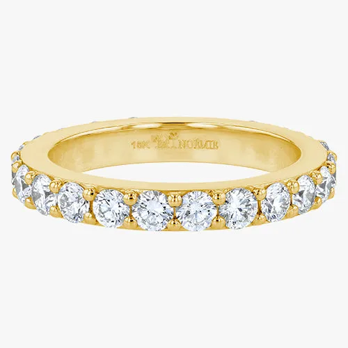 14K H-I/SI Lab Grown 2 Carat Diamond Eternity Band Ring