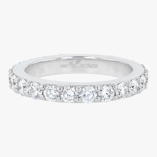 14K H-I/SI Lab Grown 2 Carat Diamond Eternity Band Ring