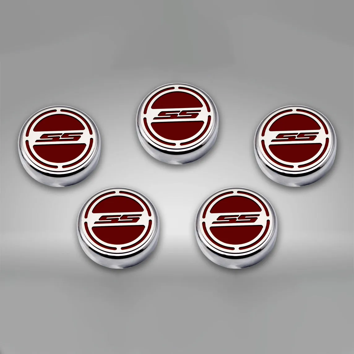 2010-2022 Camaro SS - Engine Fluid Cap Covers SS Style Automatic 5Pc