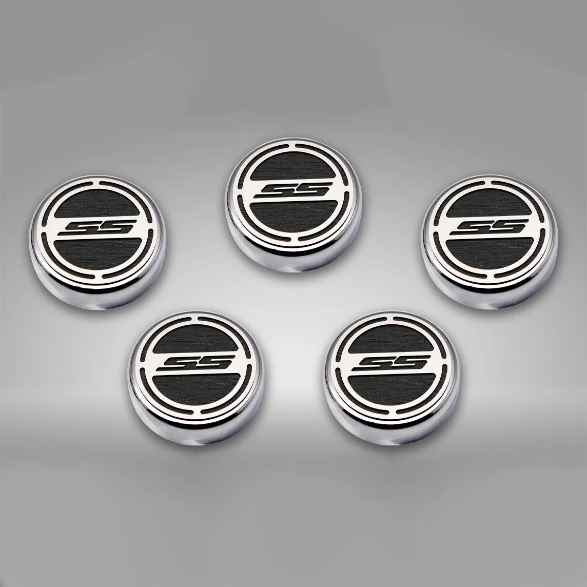 2010-2022 Camaro SS - Engine Fluid Cap Covers SS Style Automatic 5Pc