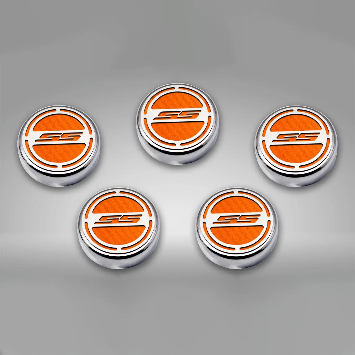 2010-2022 Camaro SS - Engine Fluid Cap Covers SS Style Automatic 5Pc