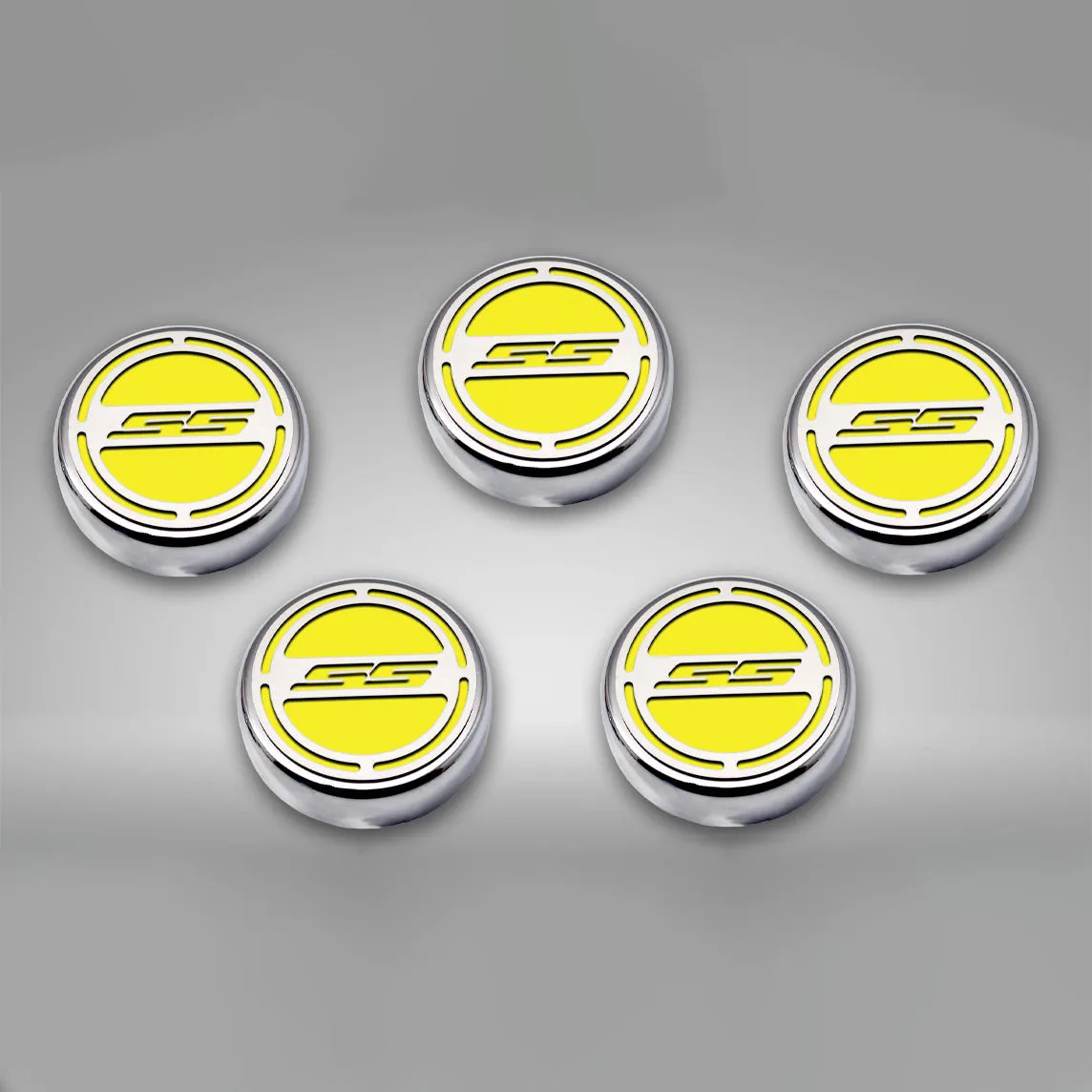 2010-2022 Camaro SS - Engine Fluid Cap Covers SS Style Automatic 5Pc