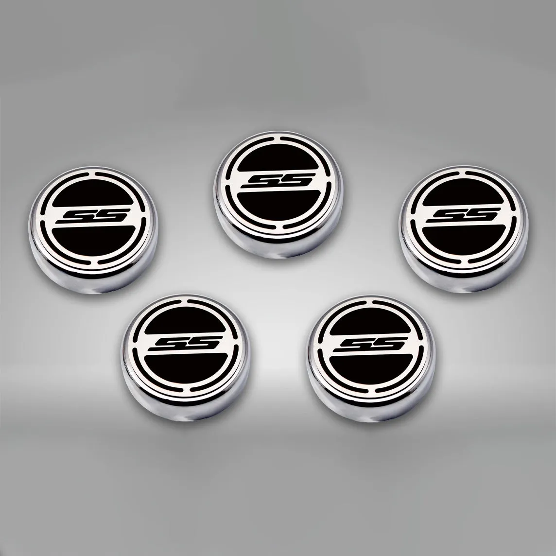 2010-2022 Camaro SS - Engine Fluid Cap Covers SS Style Automatic 5Pc