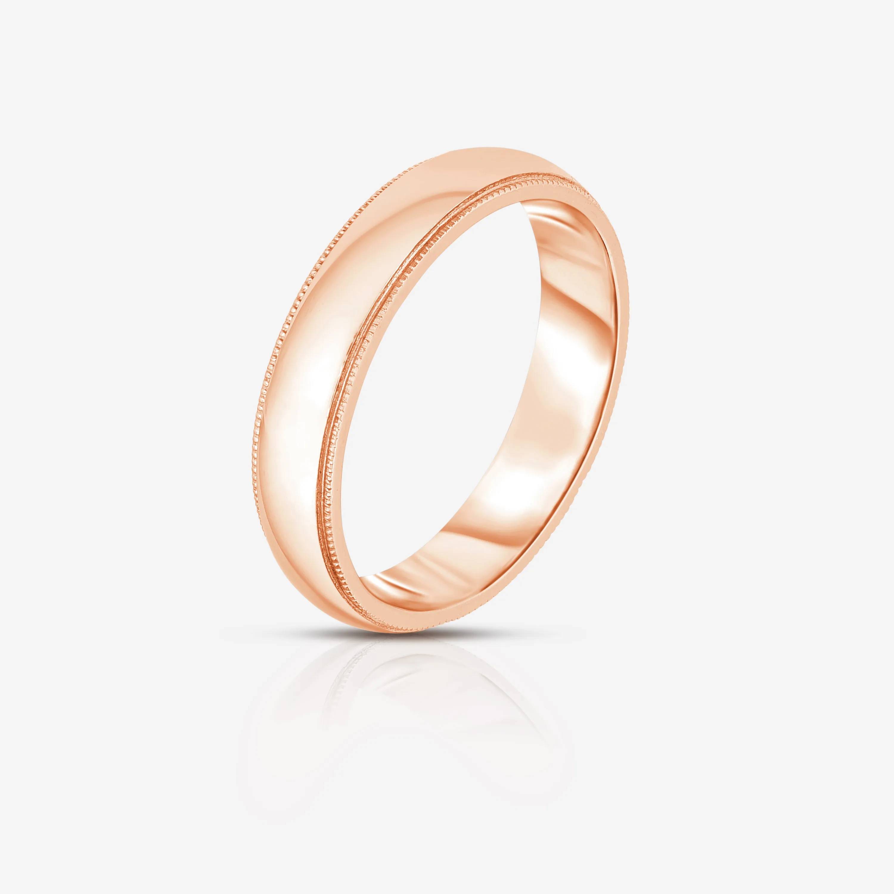 5 mm Milgrain Comfort Fit Wedding Band