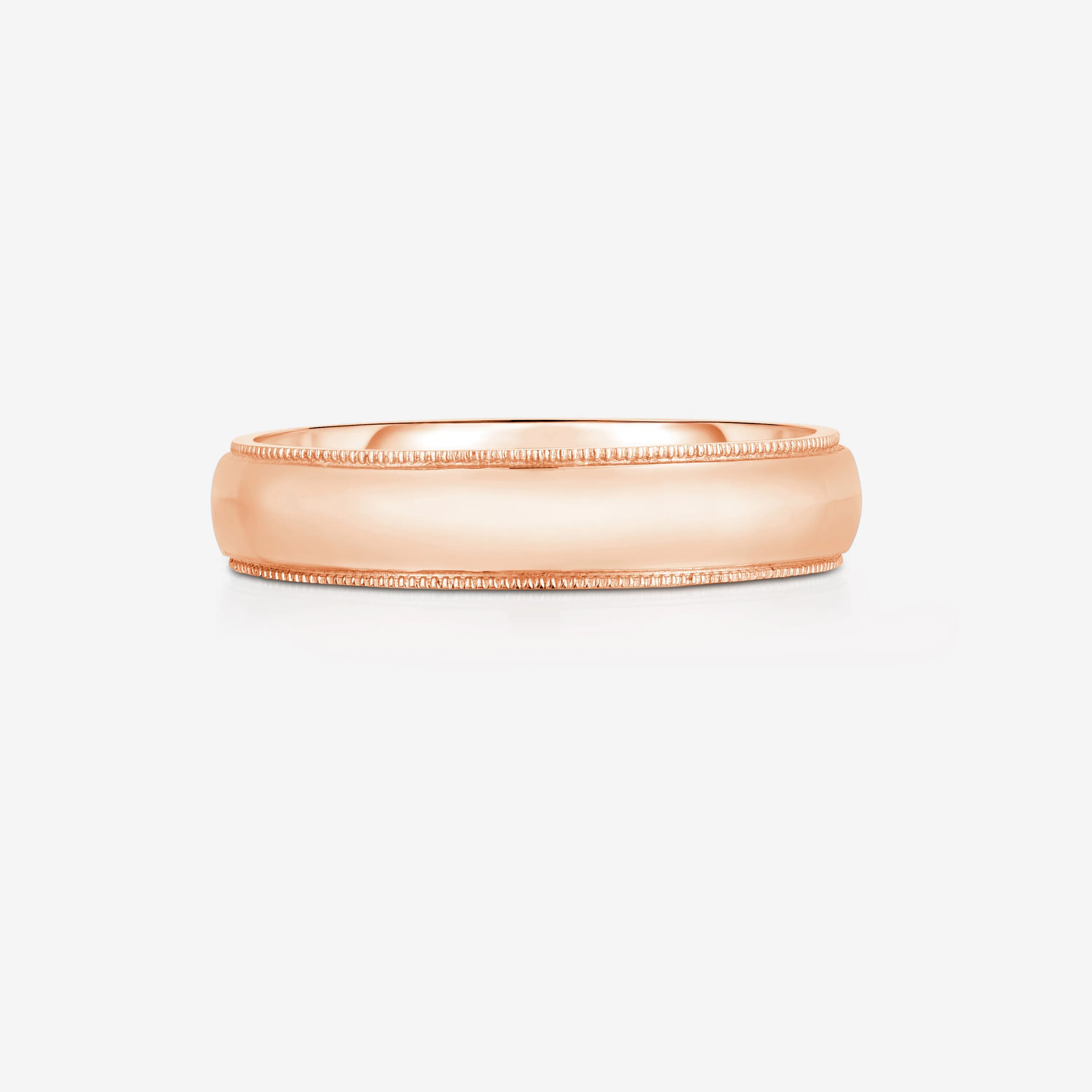 5 mm Milgrain Comfort Fit Wedding Band