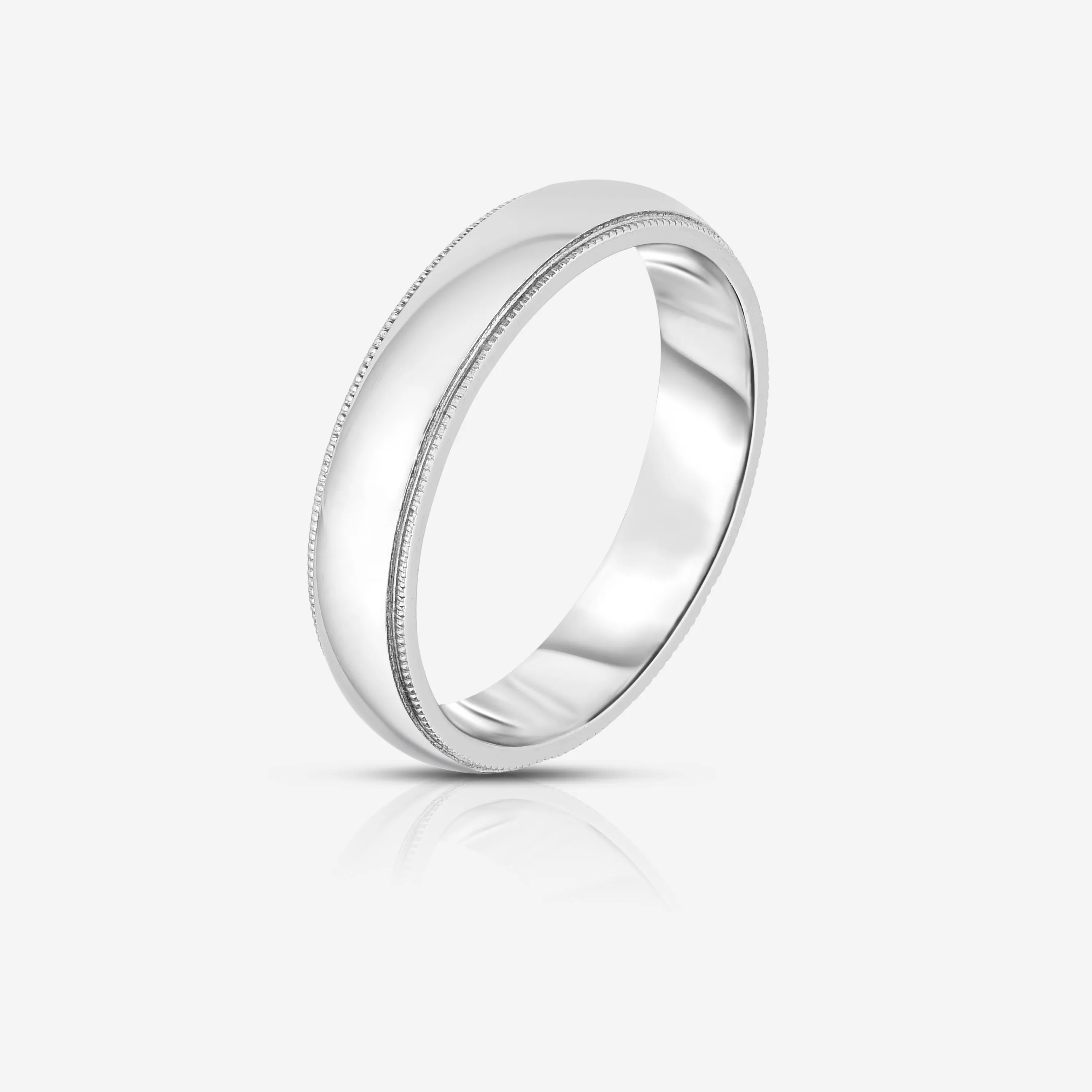 5 mm Milgrain Comfort Fit Wedding Band