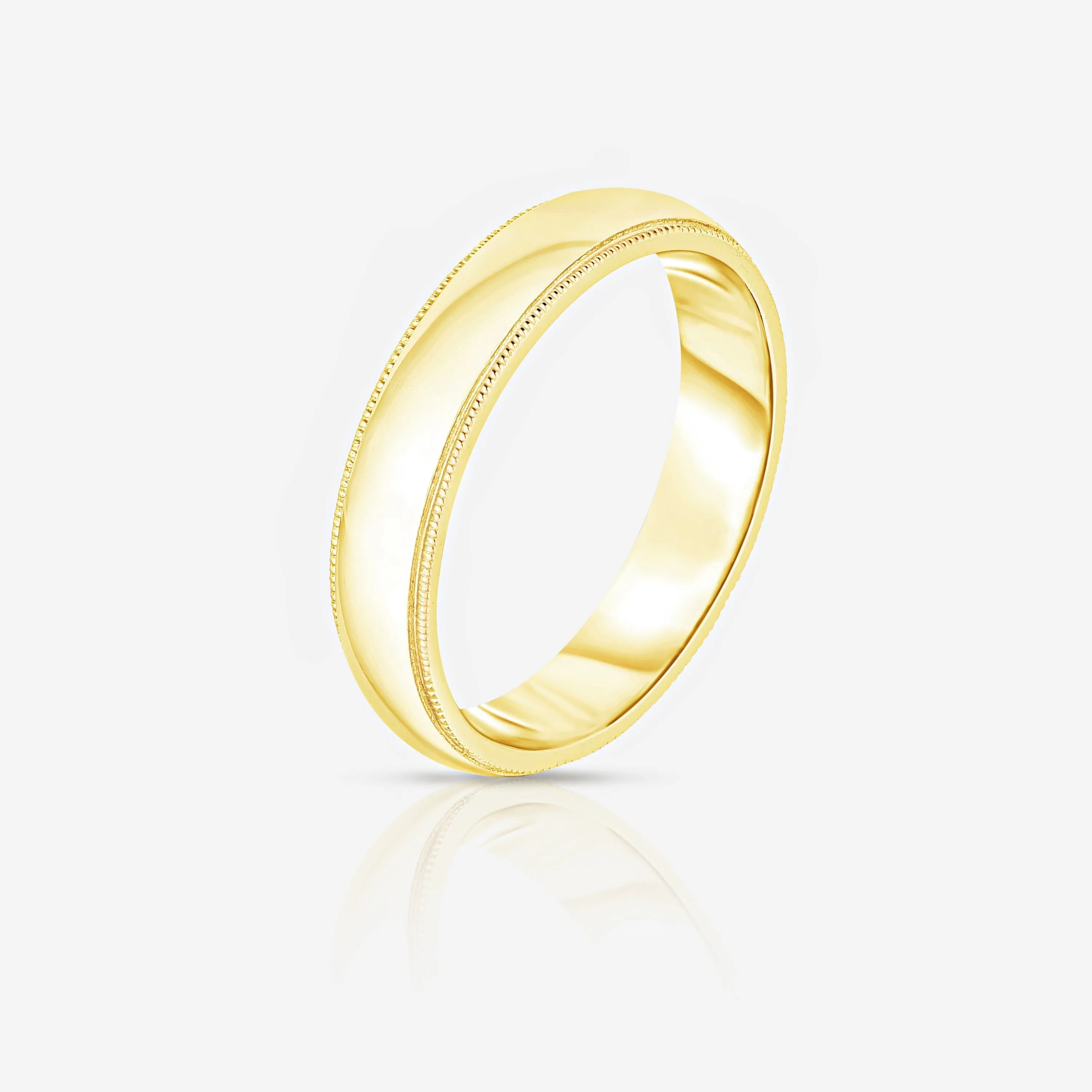 5 mm Milgrain Comfort Fit Wedding Band