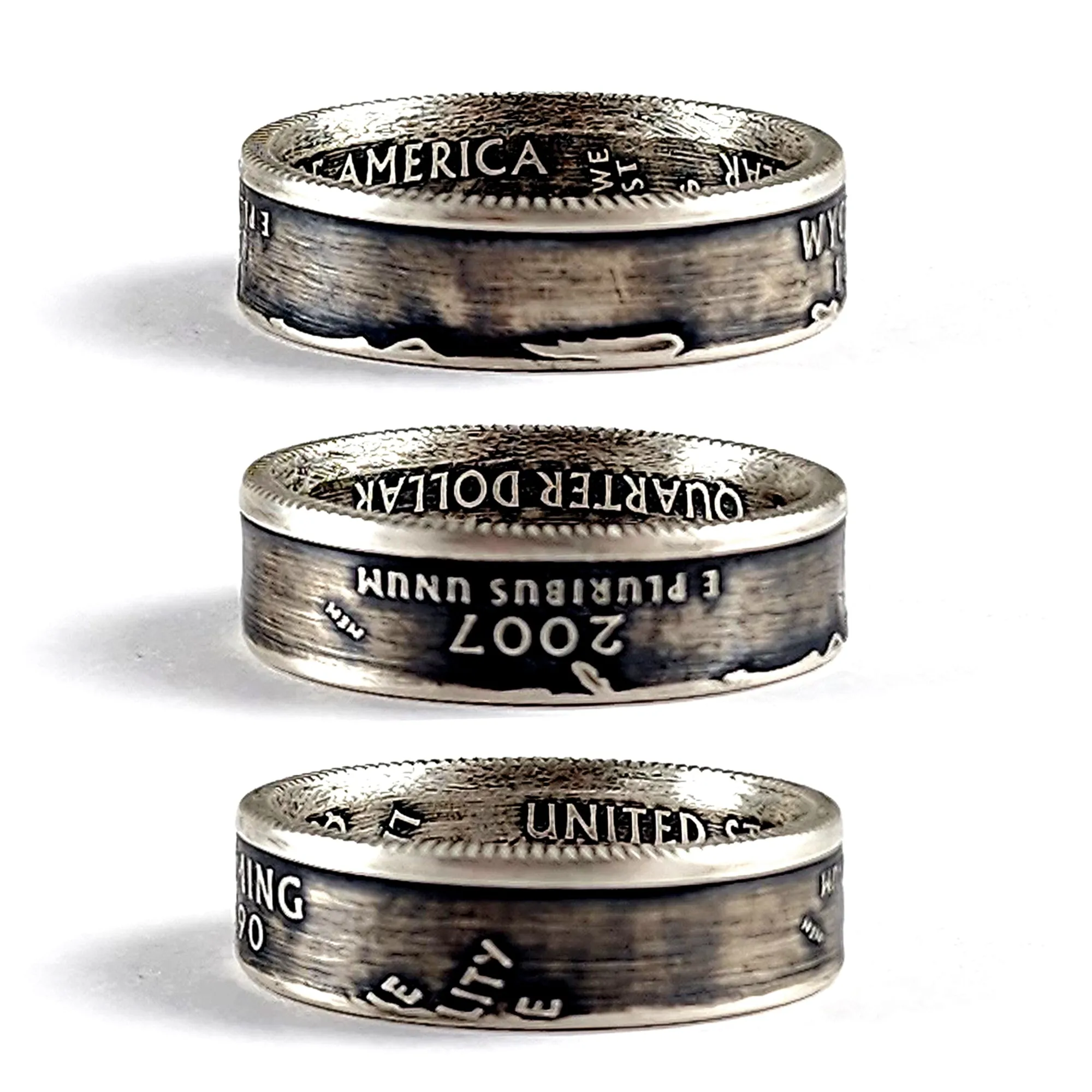 90% Silver Wyoming Quarter Ring