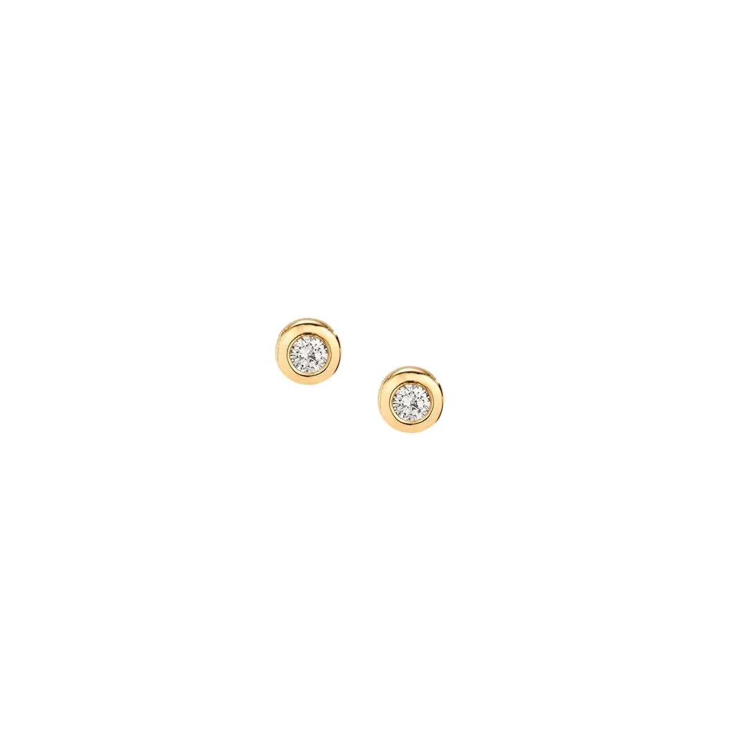 9ct Solid Gold Stud Earrings Set