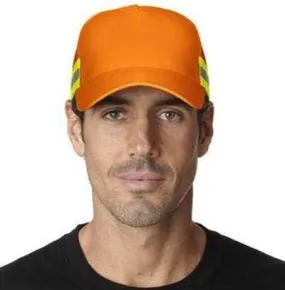 Adams TR102 Trucker Reflector High-Visibility Constructed Cap - Orange