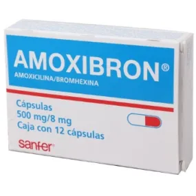 AMOXIBRON 500 MG 12 CAPS