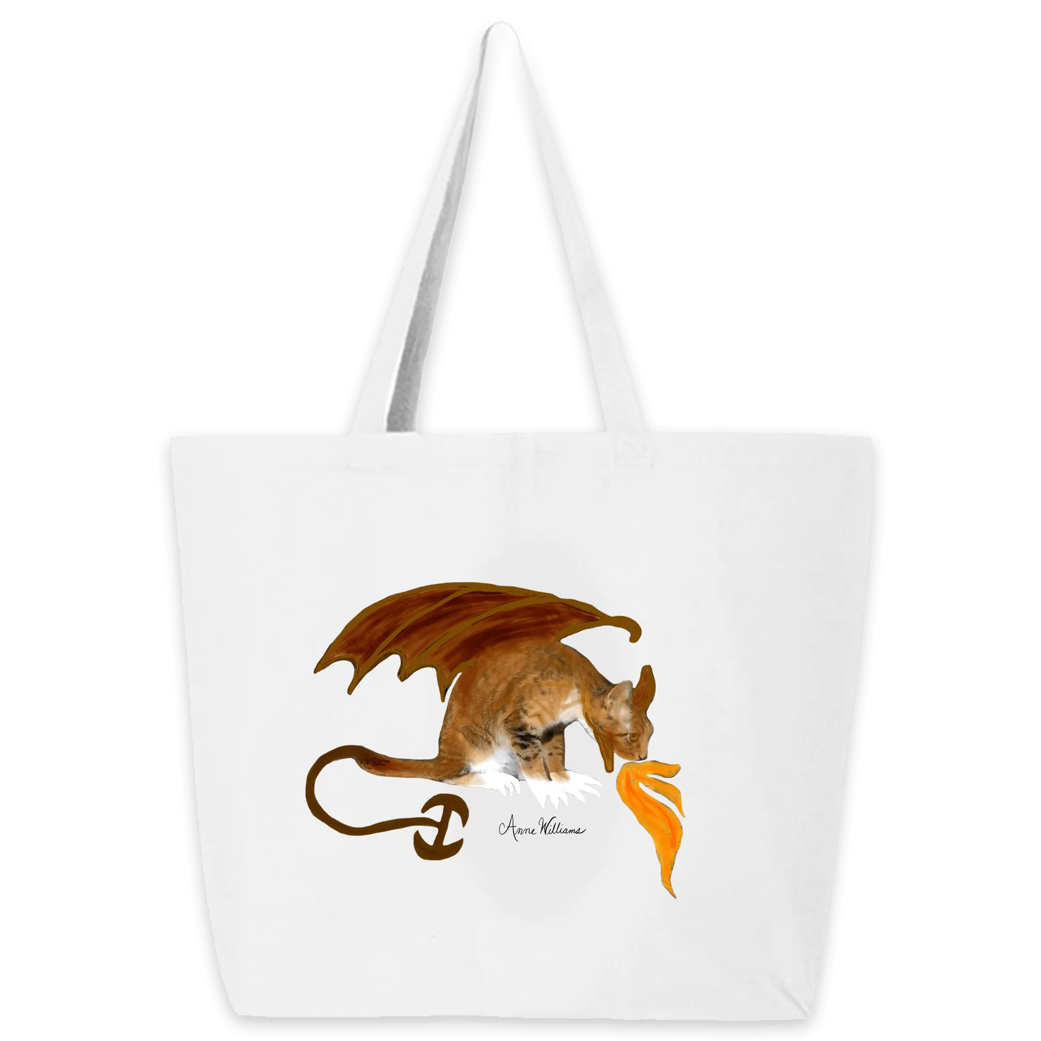 Anne Williams Art- Dragon Cat Tote