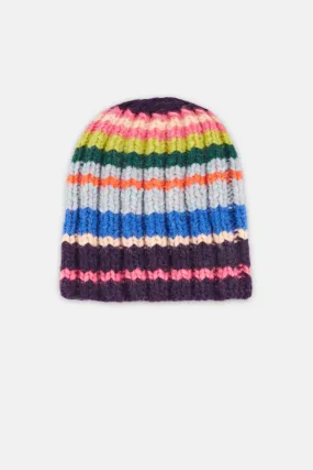 Anthea Striped Wool Beanie