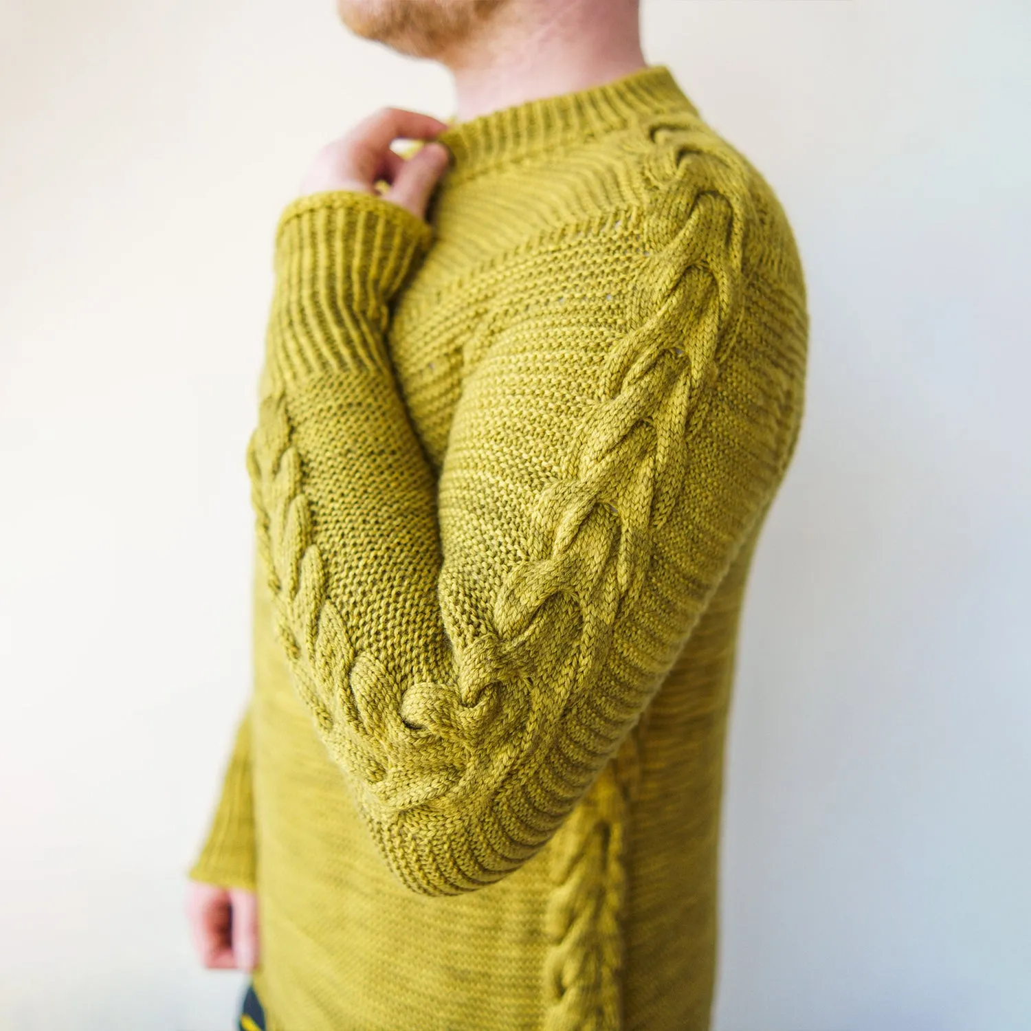 ANTLER SLEEVE SWEATER - PICKLE JUICE