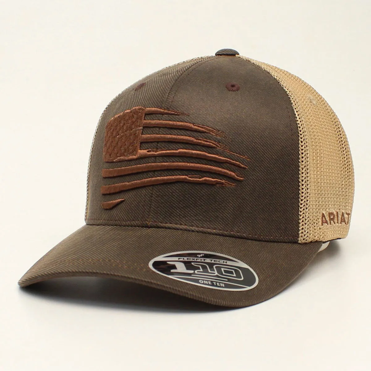 Ariat Men's Flag Embroidered Oilskin Cap