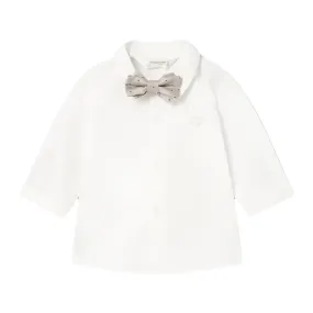 Baby Long Sleeve Shirt With Bowtie