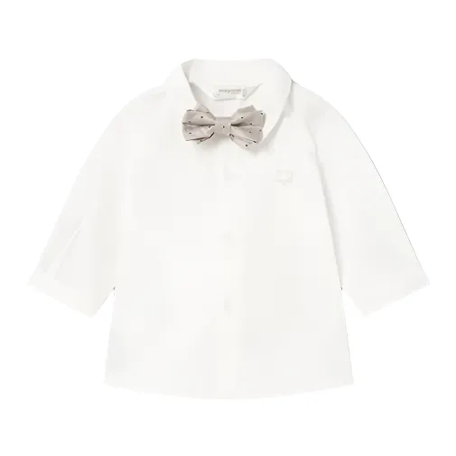 Baby Long Sleeve Shirt With Bowtie