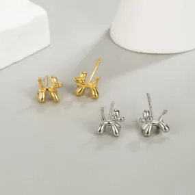 Balloon Dog Stud Earrings