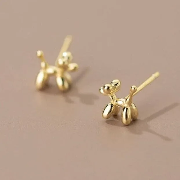 Balloon Dog Stud Earrings