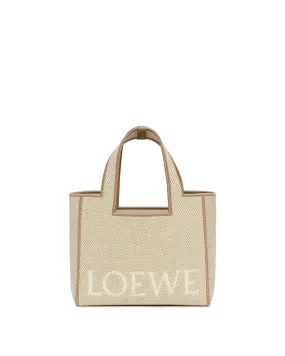 Beige Small Font Tote