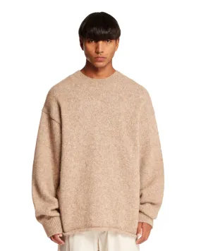 Beige Wool Le Pull Sweater