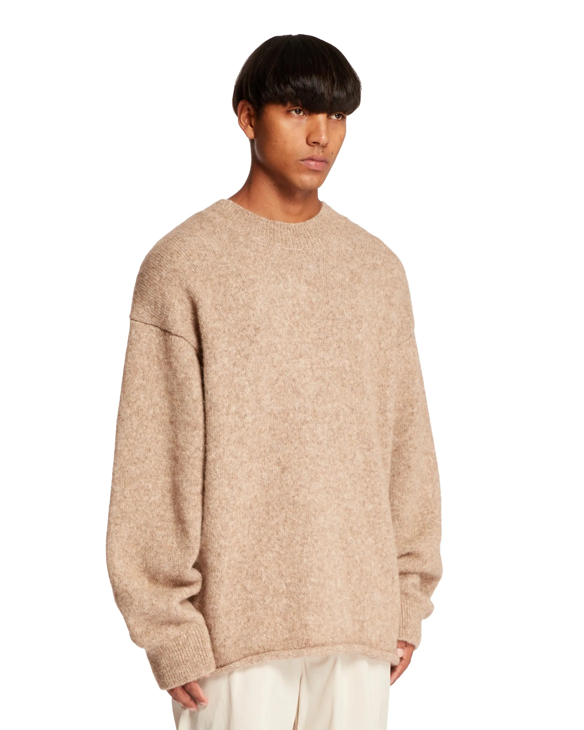 Beige Wool Le Pull Sweater