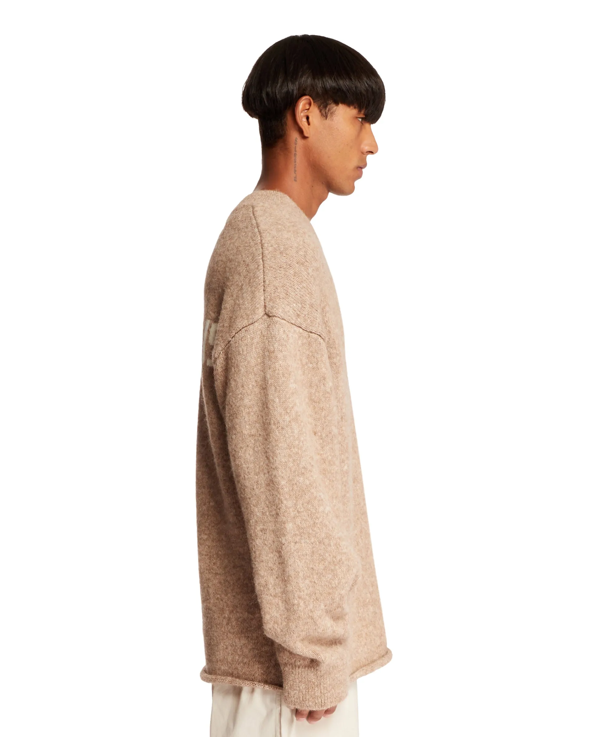 Beige Wool Le Pull Sweater