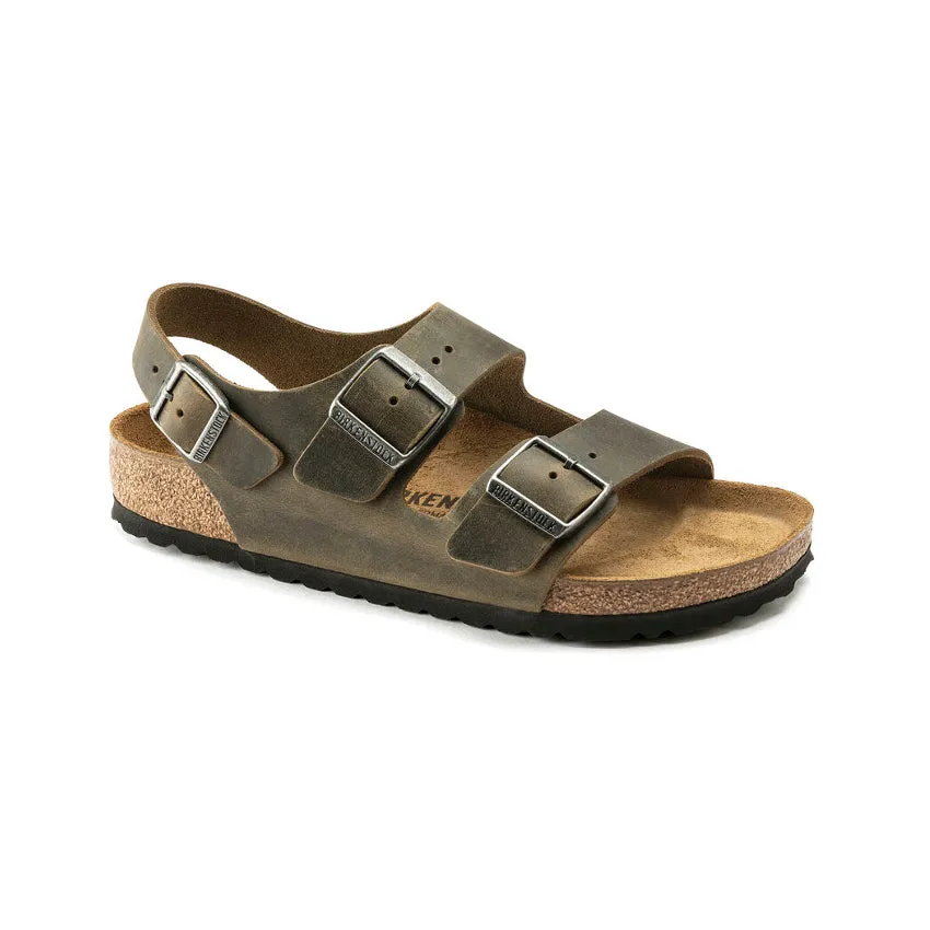 BIRKENSTOCK SANDALO MILANO 1019454 VERDE KHAKI