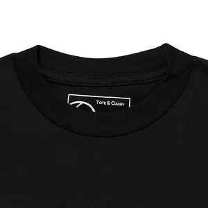 Black Tote&Carry "Where Travel Meets Luxury" Tee