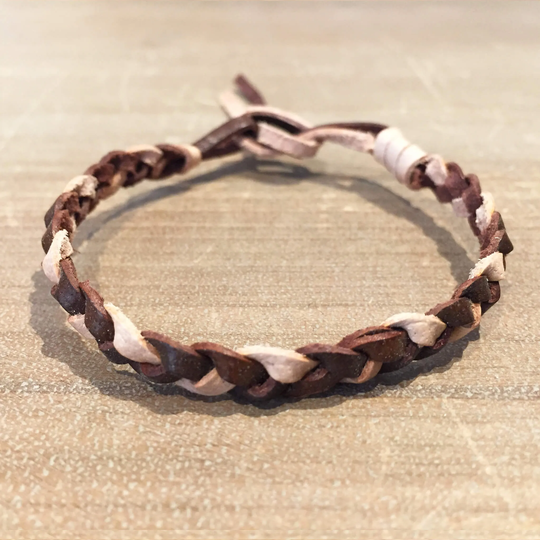 Braided Leather Mix Bracelet