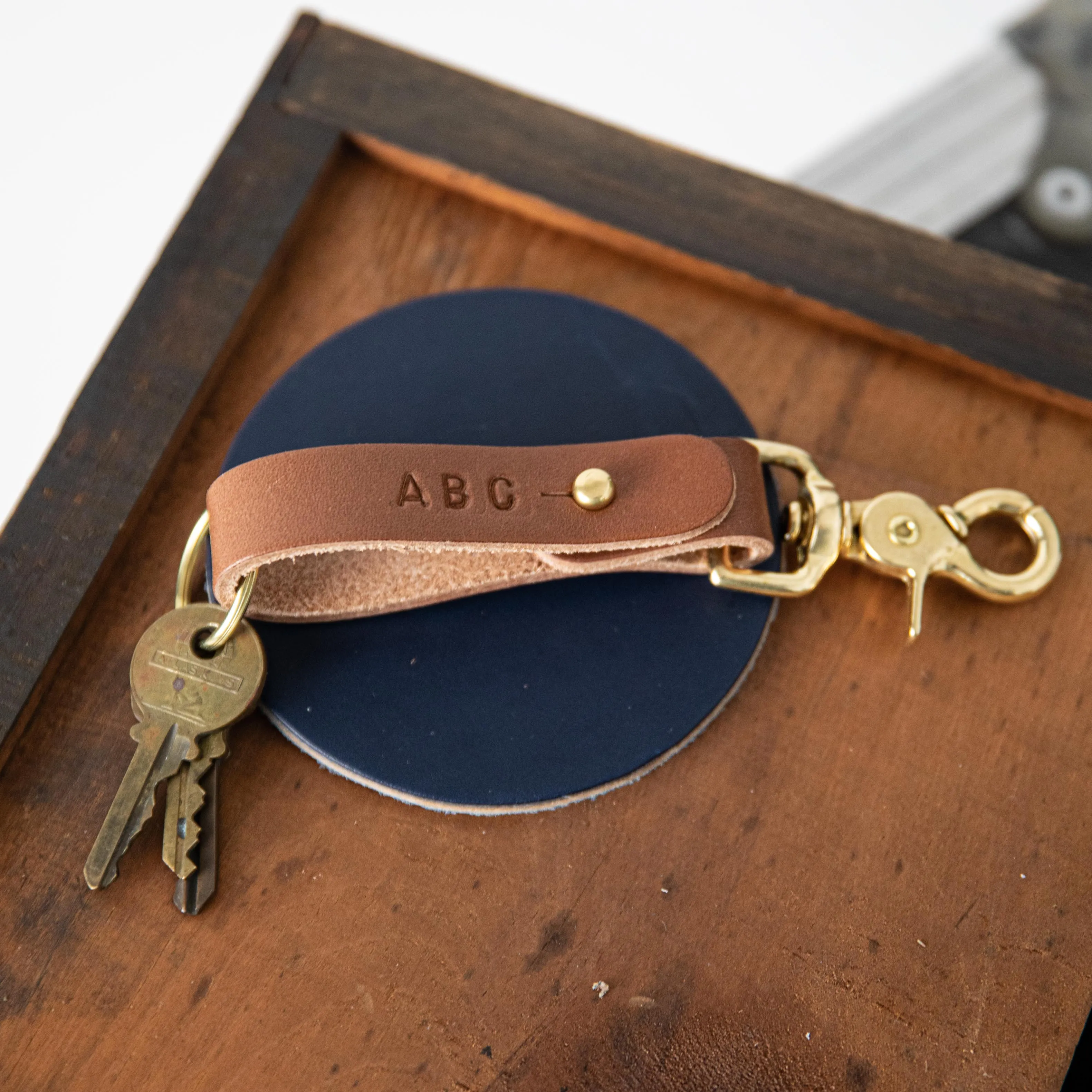 Brown Key Lanyard