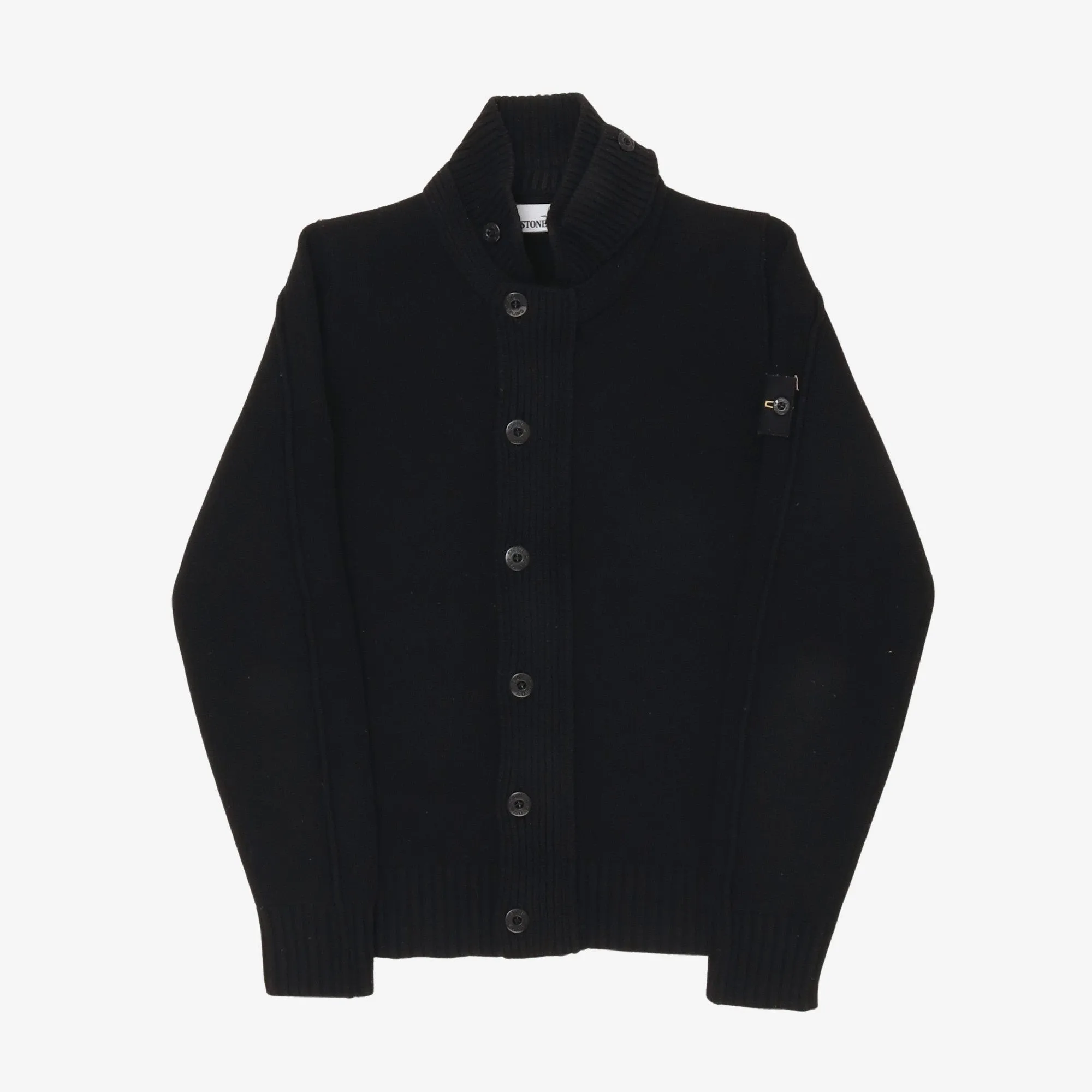 Button/Zip Up Wool Cardigan