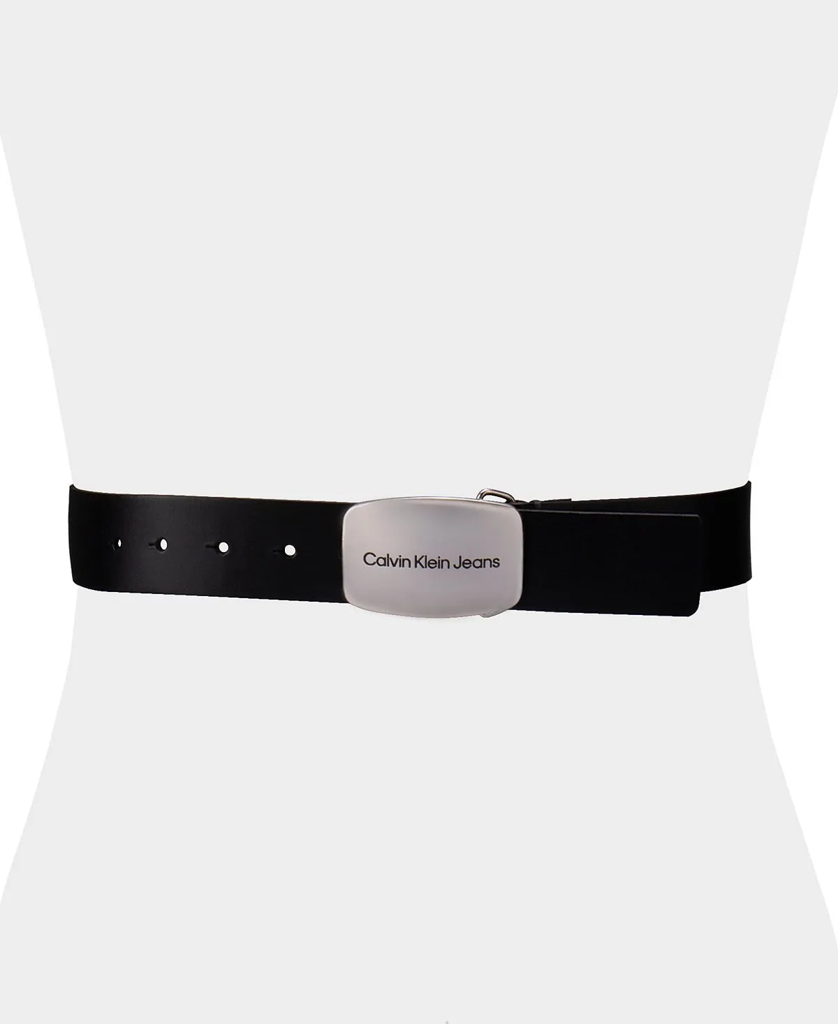 Calvin Klein metal buckle belt, black