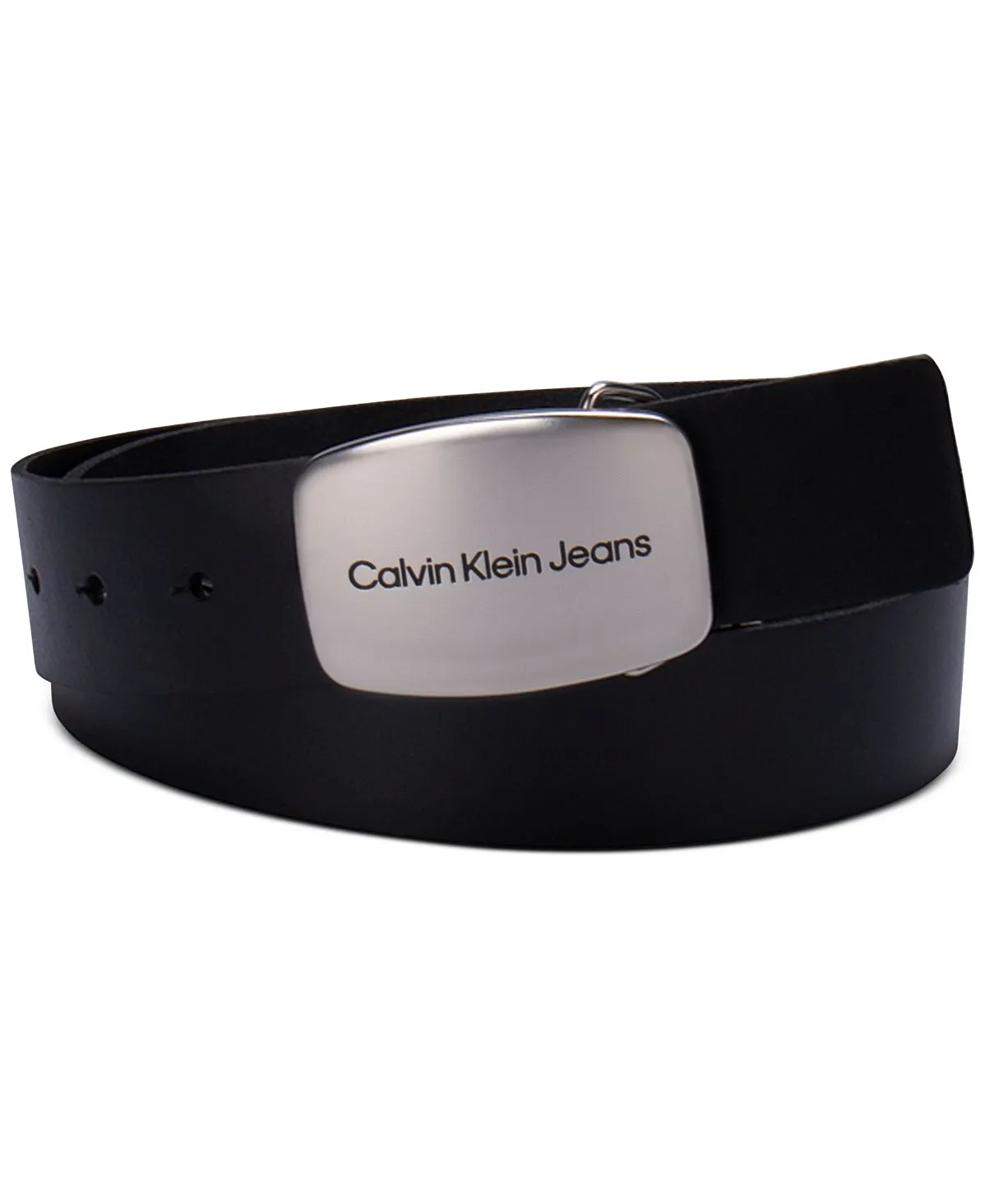 Calvin Klein metal buckle belt, black