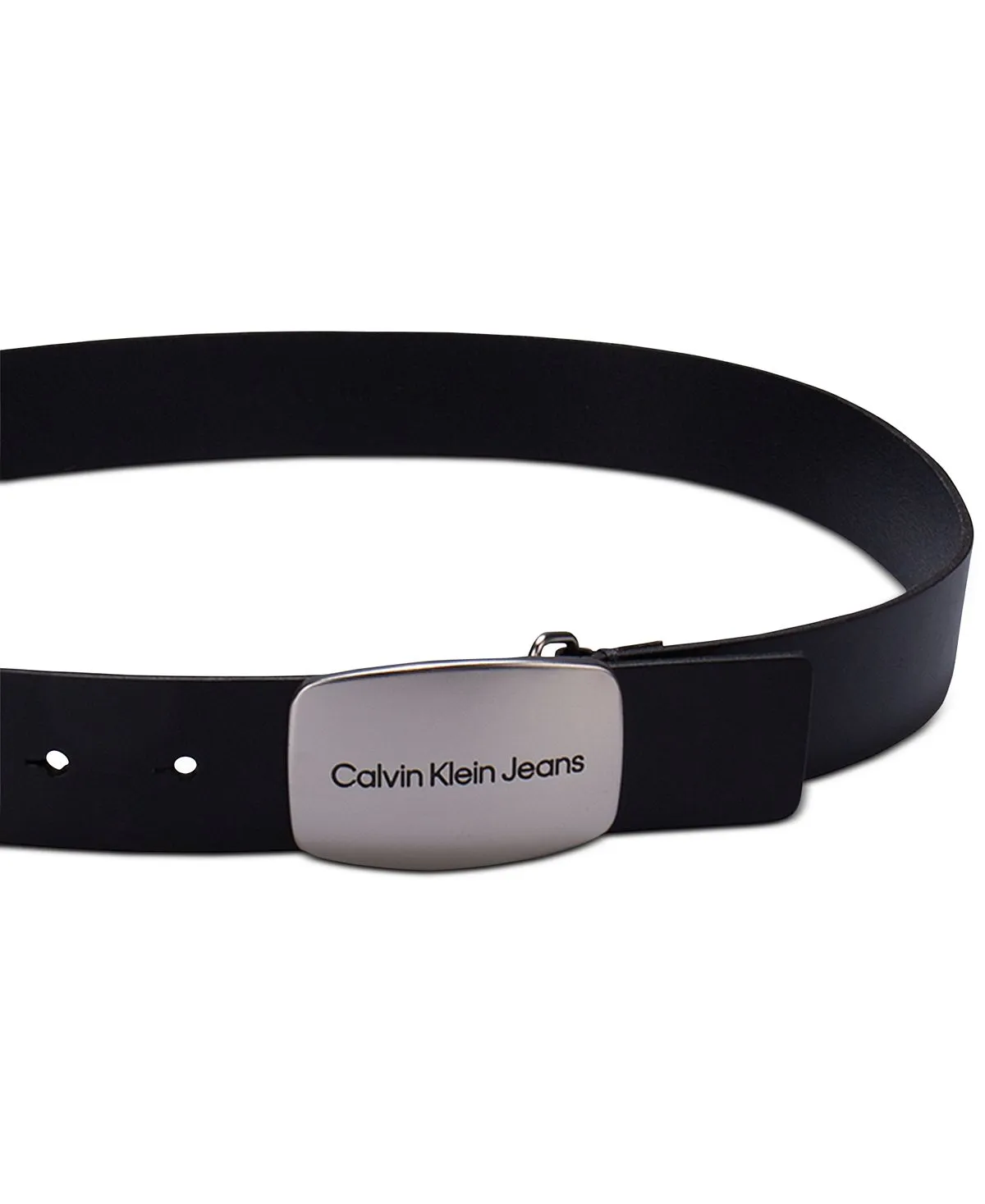 Calvin Klein metal buckle belt, black