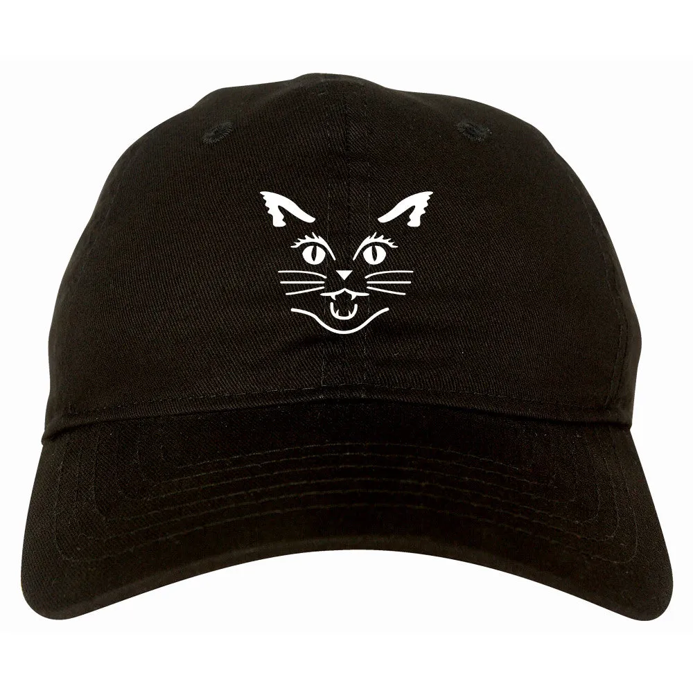 Cat Face Halloween Dad Hat