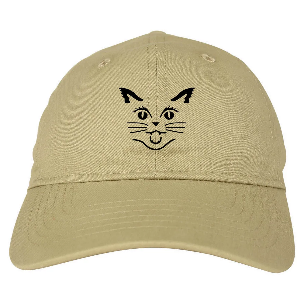 Cat Face Halloween Dad Hat