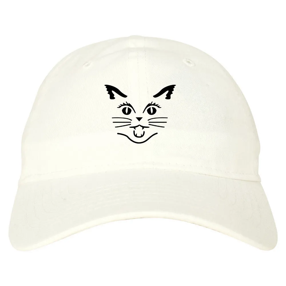 Cat Face Halloween Dad Hat