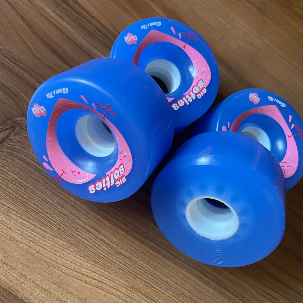 CHAYA - Royal Blue Big Softies 65mm x 37mm / 78a Roller Skate Wheels