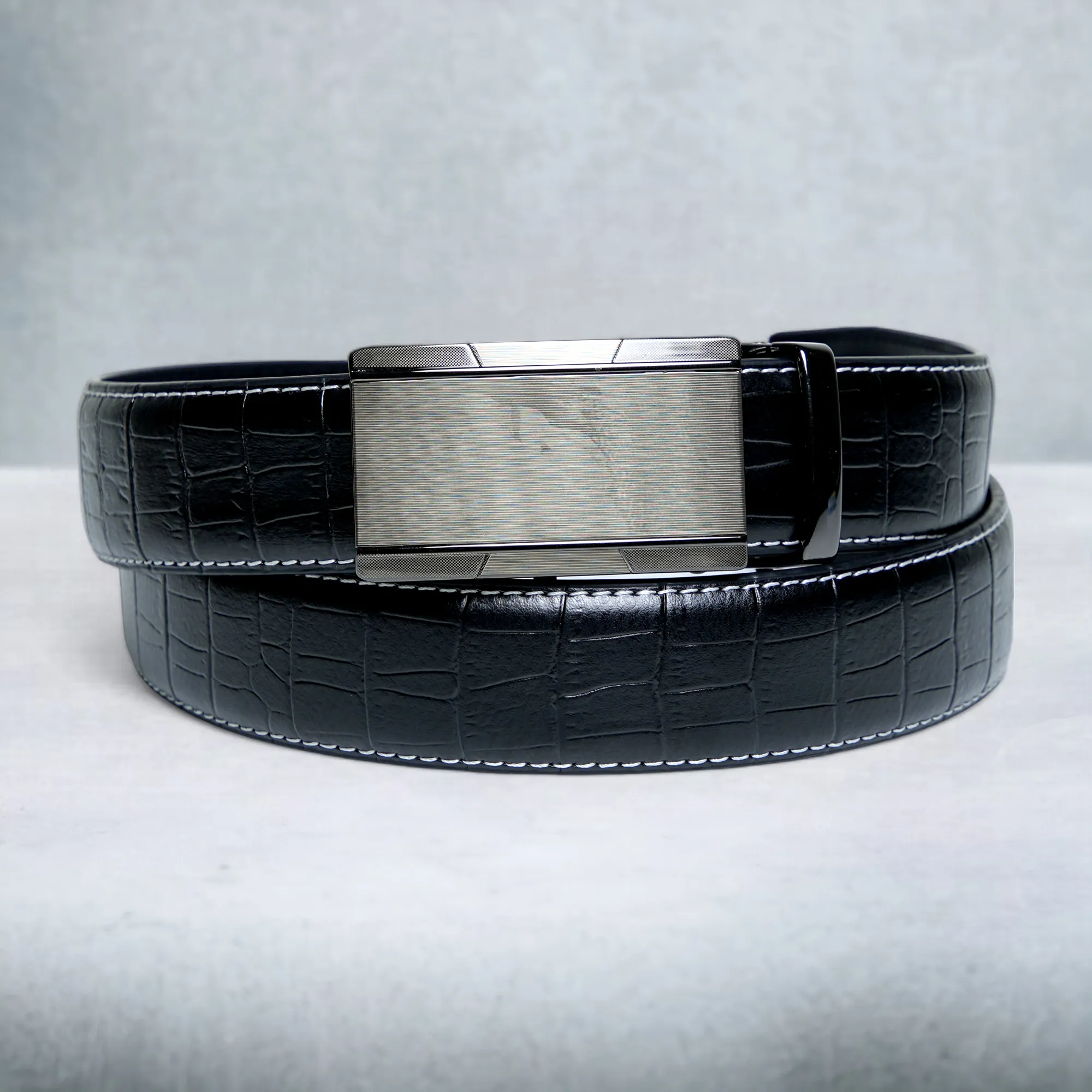 Chokore Formal Ratchet Leather Belt (Black)