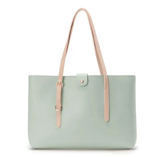 Chokore Large Adjustable Tote Bag with Laptop Sleeve (Light Green)