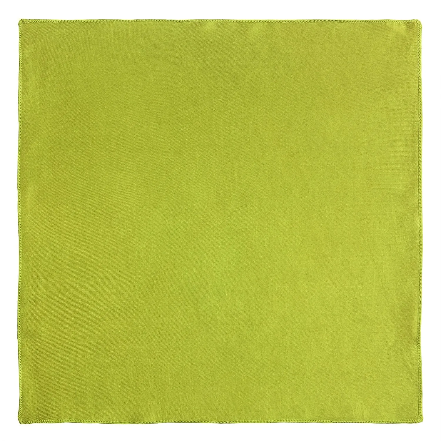 Chokore Lime Green Pure Silk Pocket Square, from the Solids Line