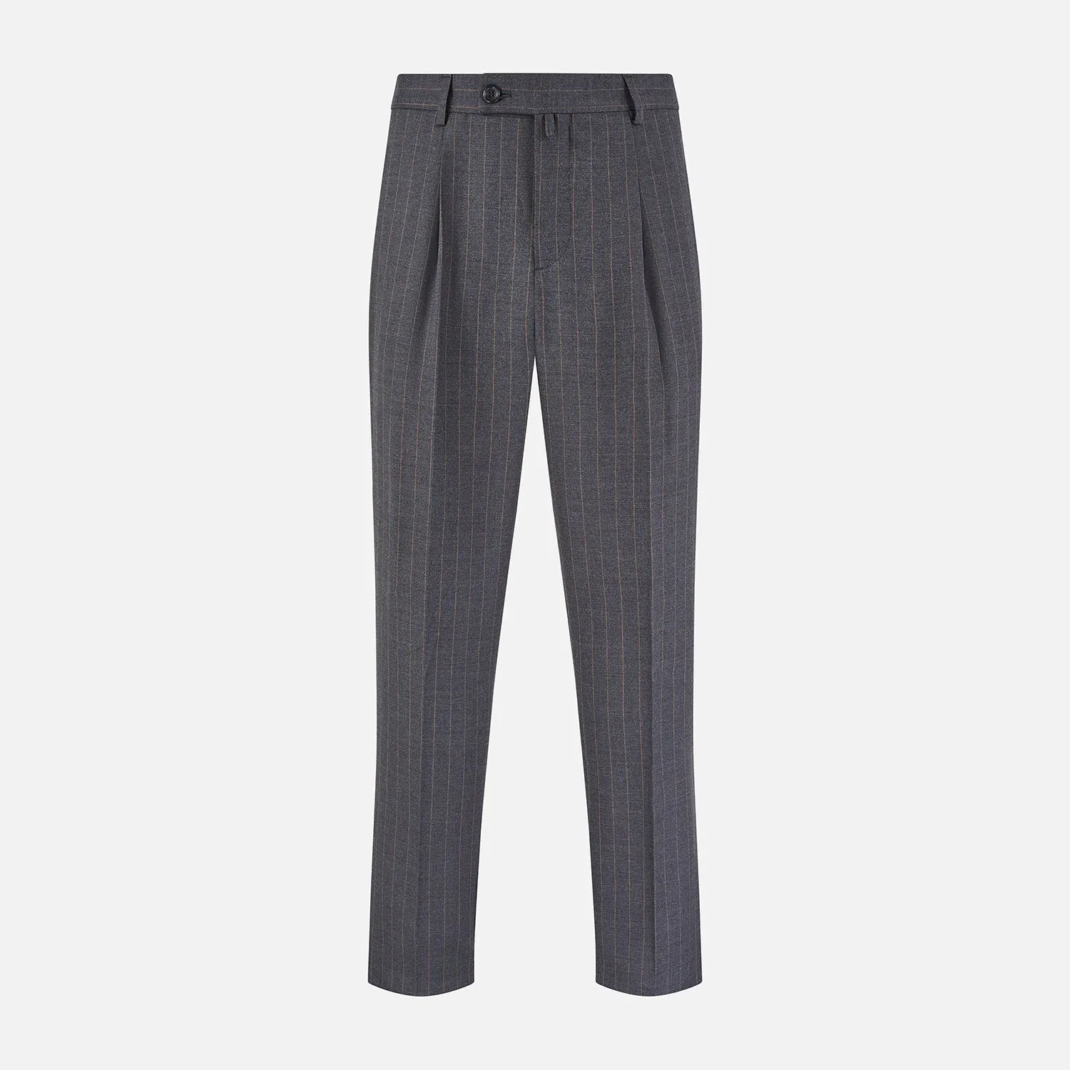 Dark Grey Pinstripe Arthur Trousers