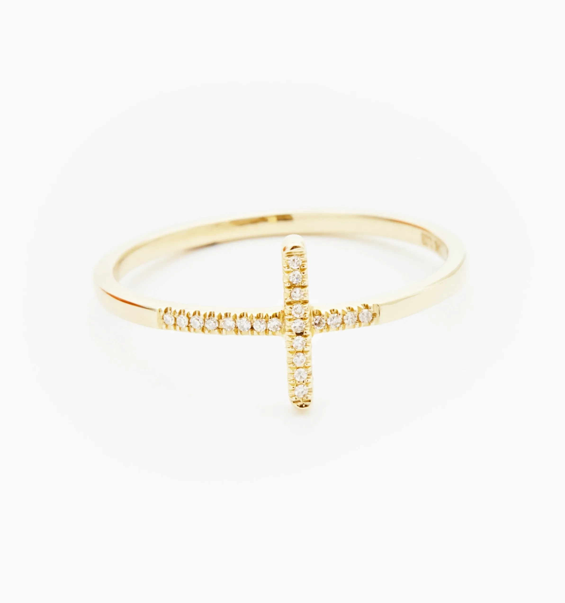 Diamond Cross Ring