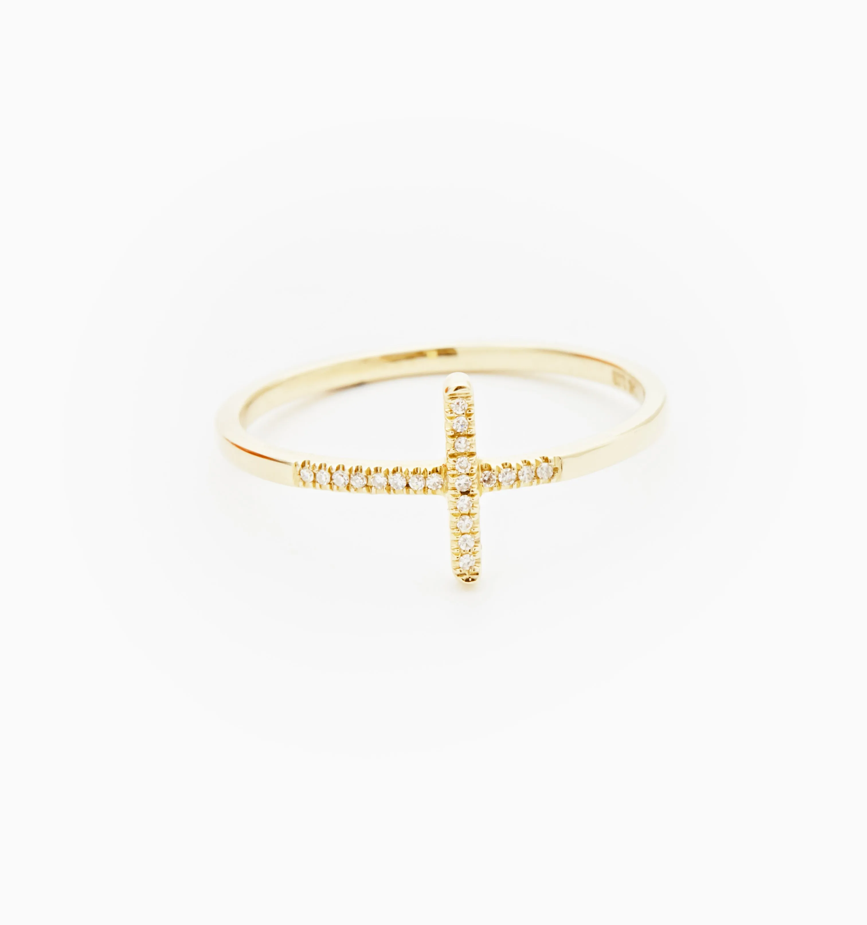 Diamond Cross Ring