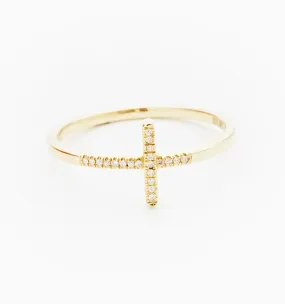 Diamond Cross Ring