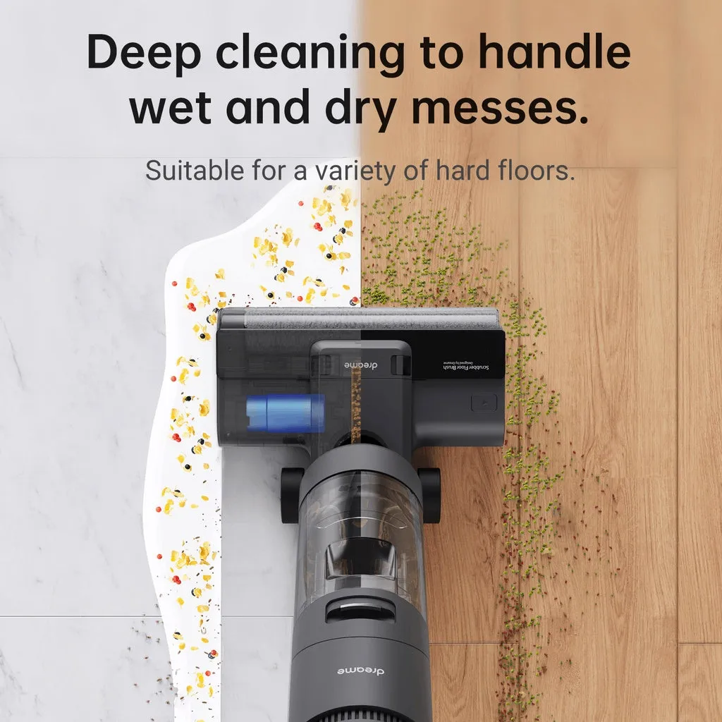 Dreame H12 Wet and Dry Cordless Vacuum 35 Mins Run Time Edge Cleaning Dual Water Tank