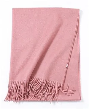 Hot Sale All-Match Men Women Solid Color Luxurious Elegant Cashmere Scarves With Tassel