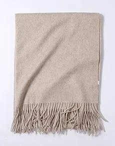 Hot Sale All-Match Men Women Solid Color Luxurious Elegant Cashmere Scarves With Tassel