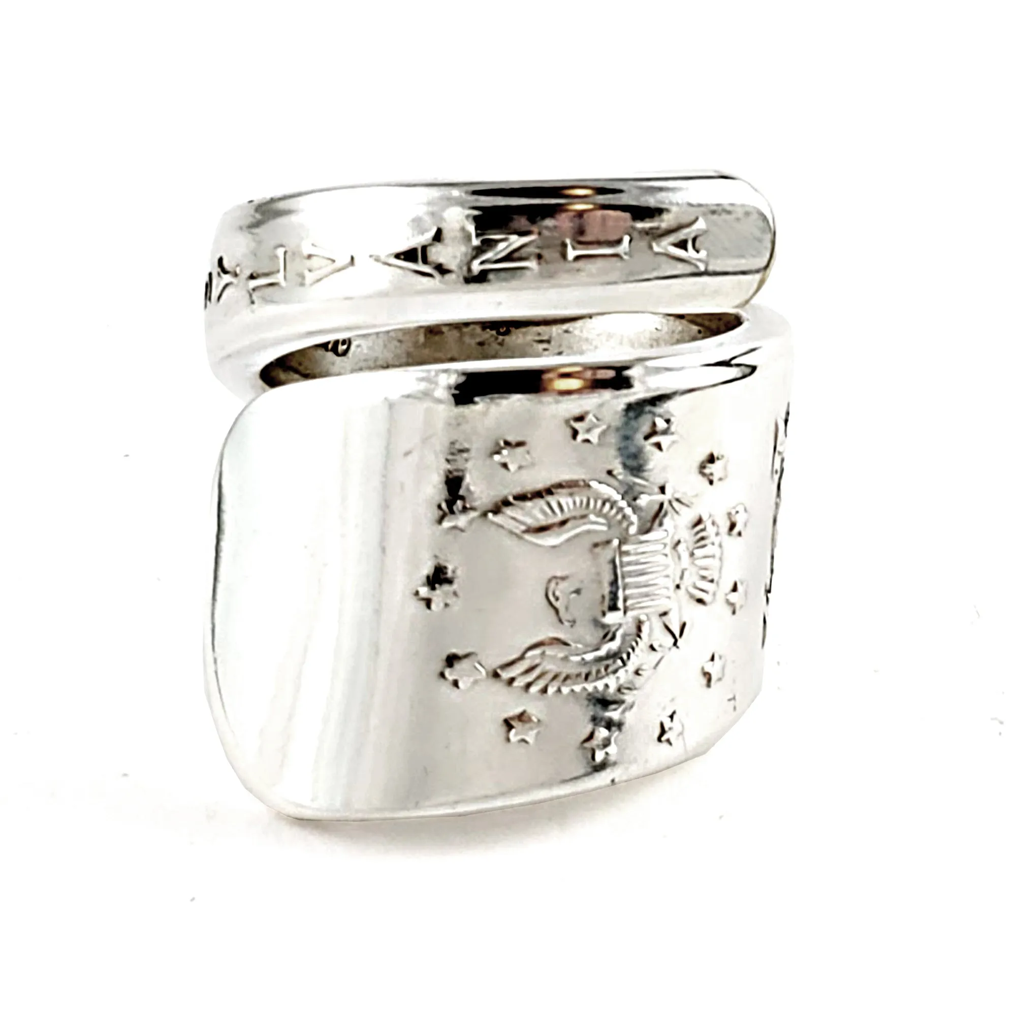 International Silver 13 Colonies Wrap Around Spoon Ring